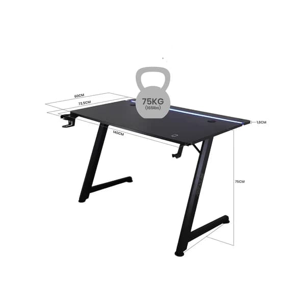 MEJA REXUS RXD 145 GALA V2 MEJA GAMING DESK SUPPORT ARGB WITH CABLE MANAGEMENT