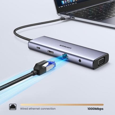 UGREEN USB HUB 10 IN 1 USB-C MULTIFUNCTION ADAPTER PD 4K HDMI - (15601)
