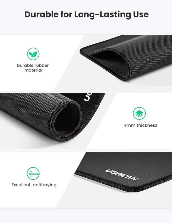 UGREEN MOUSEPAD GAMING PREMIUM PU LEATHER WATERPROOF ANTI SLIP - (90563 - 90564 - 90677)