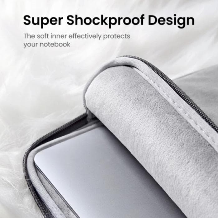 UGREEN TAS LAPTOP SLEEVE 14" LEATHER CASE STORAGE BAG FOR LAPTOP - (20476)