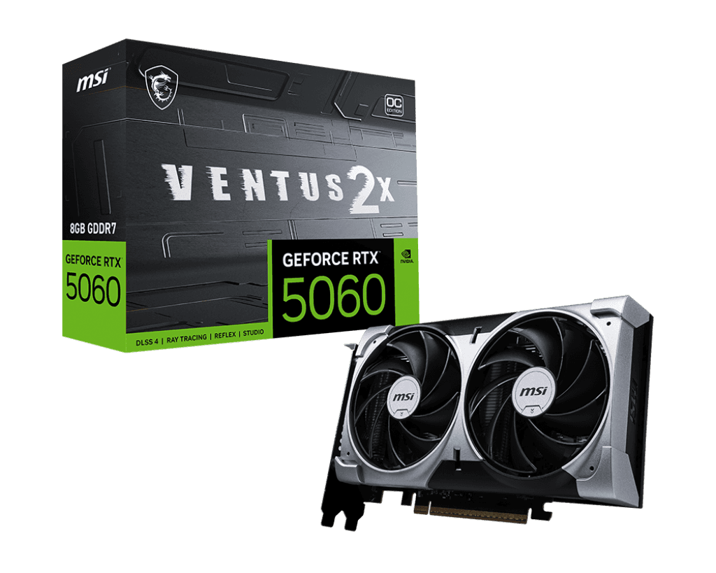 VGA CARD MSI RTX 5060 8GB VENTUS 2X OC EDITION GDDR7