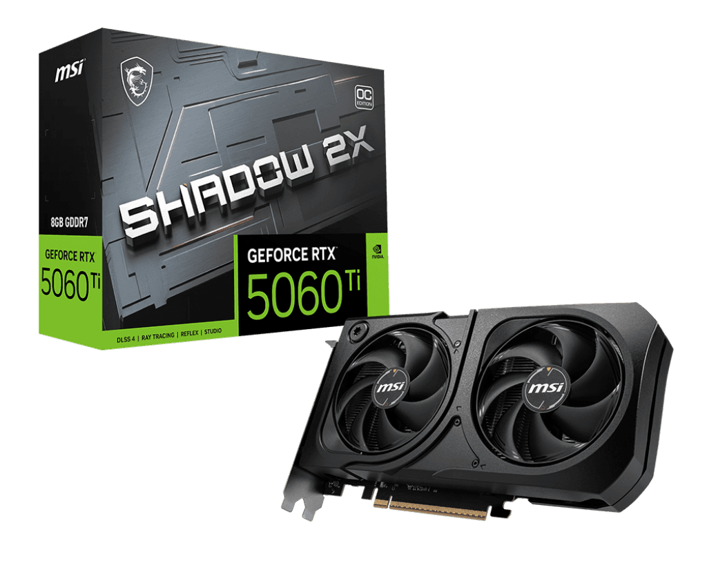 VGA CARD MSI RTX 5060 8GB SHADOW 2X OC GDDR7