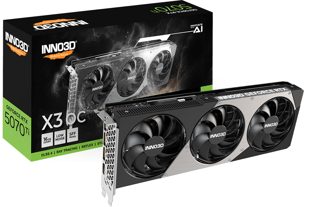 VGA CARD INNO3D GEFORCE RTX 5070 TI 16GB X3 OC GDDR7