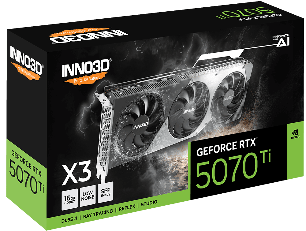VGA CARD INNO3D RTX 5070 TI 16GB X3 GDDR7