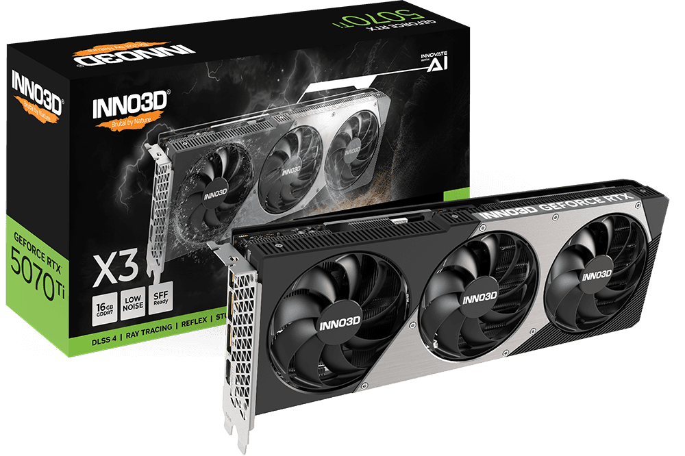 VGA CARD INNO3D RTX 5070 TI 16GB X3 GDDR7