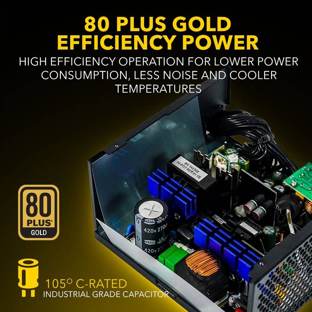 POWER SUPPLY ARMAGGEDDON VOLTRON 600W 80+ GOLD - NON MODULAR