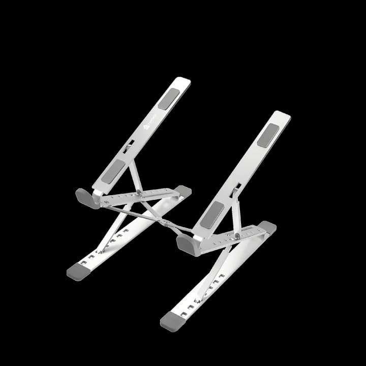 NOTEBOOK STAND FANTECH NS12 PORTABLE LAPTOP HOLDER 6 LEVEL HEIGHT ADJUSTABLE ALUMINUM ALLOY