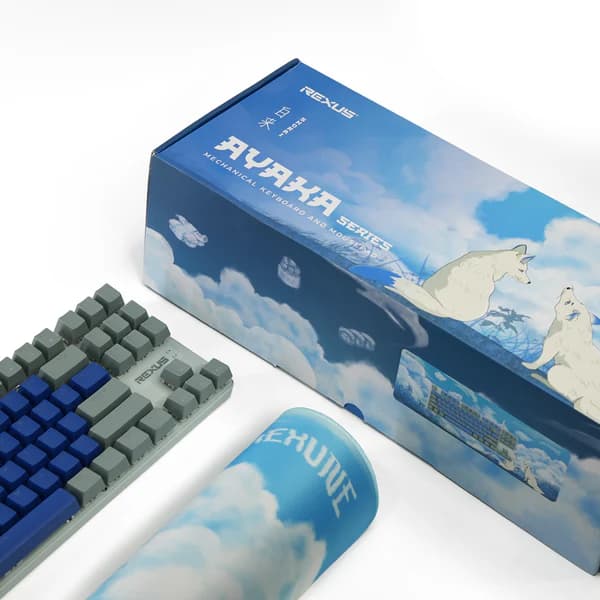 KEYBOARD REXUS BUNDLING AYAKA SERIES KG7 / KG8 / KG9 / KG10 KEYBOARD TKL + MOUSEPAD