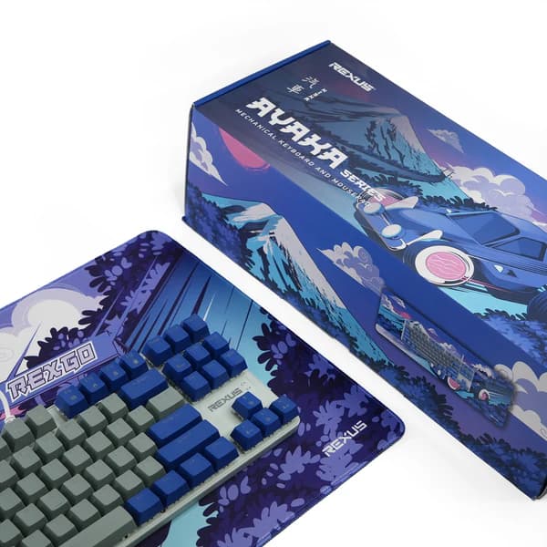 KEYBOARD REXUS BUNDLING AYAKA SERIES KG7 / KG8 / KG9 / KG10 KEYBOARD TKL + MOUSEPAD