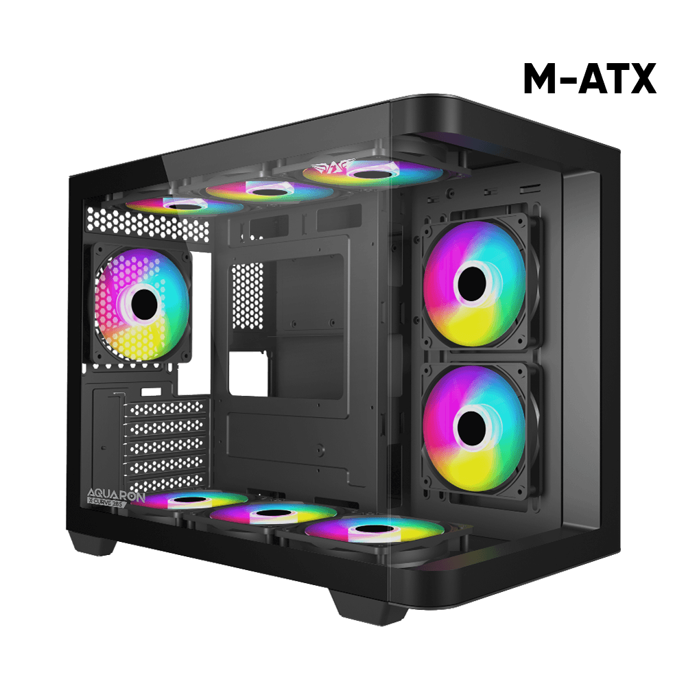 CASING ARMAGGEDDON AQUARON X CURVE 285 DUAL CHAMBER (BUNDLE FREE EACH COLOUR) - mATX