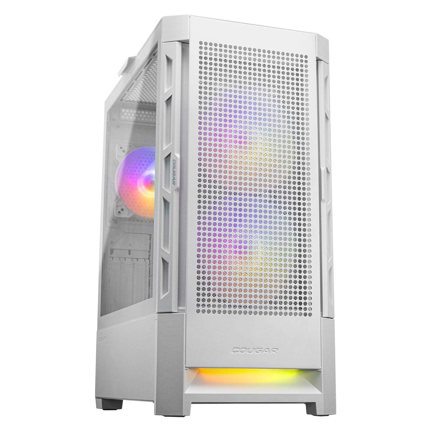 CASING COUGAR DUOFACE RGB MID TOWER - EATX — WHITE