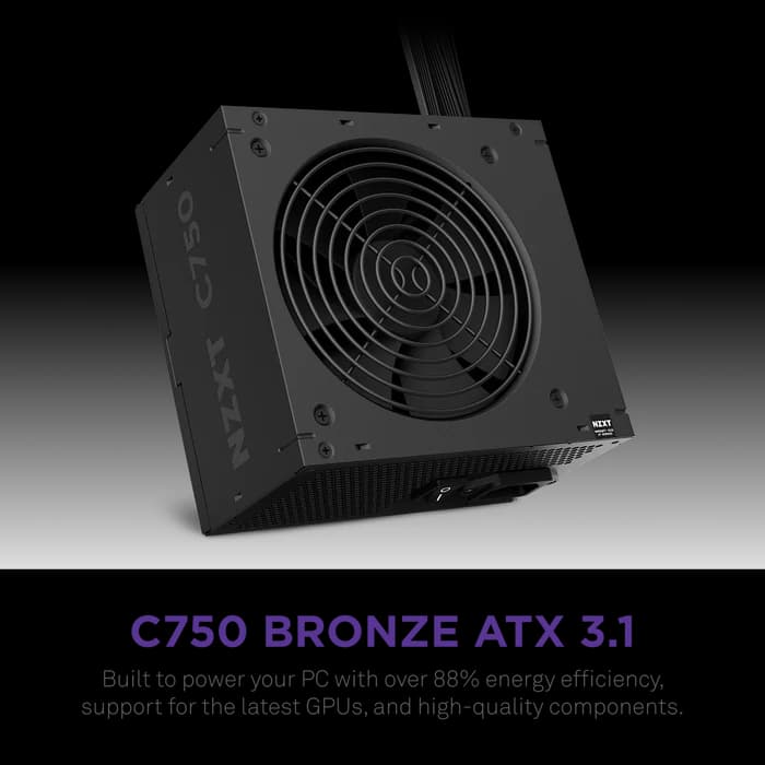 POWER SUPPLY NZXT C750 750W 80+ BRONZE - NON MODULAR