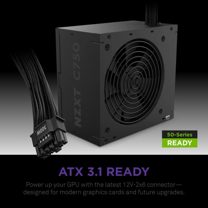 POWER SUPPLY NZXT C750 750W 80+ BRONZE - NON MODULAR