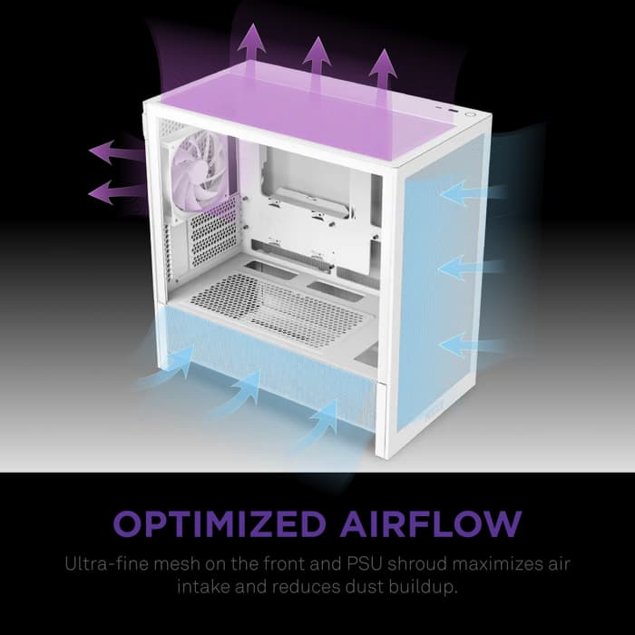 CASING NZXT H3 FLOW MID TOWER - mATX