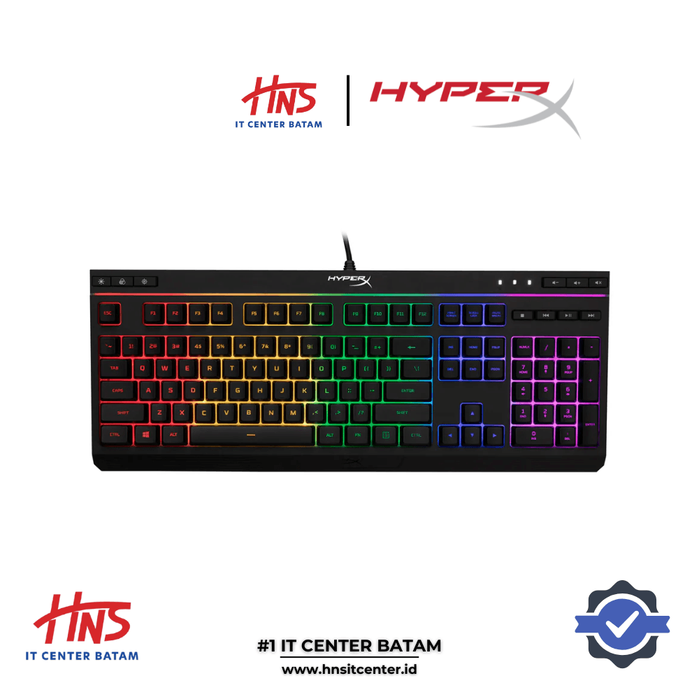 KEYBOARD HYPERX ALLOY CORE RGB GAMING KEYBOARD MEMBRANE WIRED