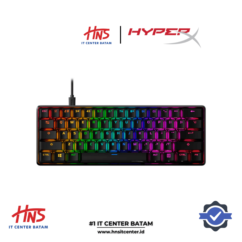KEYBOARD HYPERX ALLOY ORIGINS 60 RGB MECHANICAL KEYBOARD