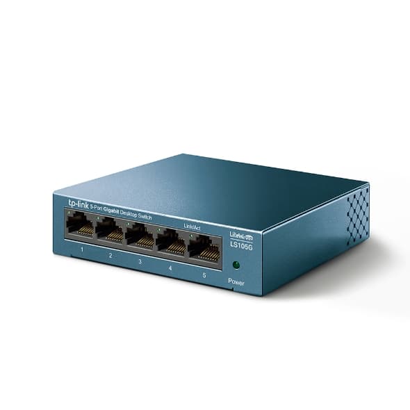 TP-LINK LS105G 5-PORT GIGABIT 10/100/1000Mbps DESKTOP SWITCH