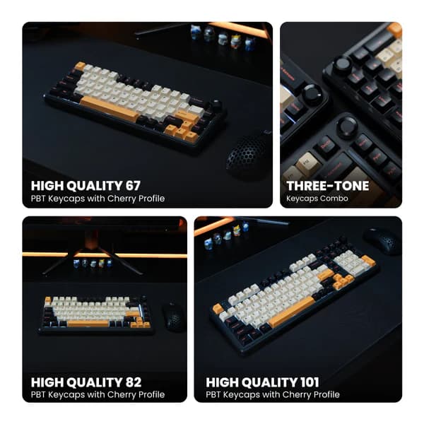 KEYBOARD REXUS AETHER A-65 / A-75 / A-98 MECHANICAL WIRELESS TRIPLE MODE CONNECTION