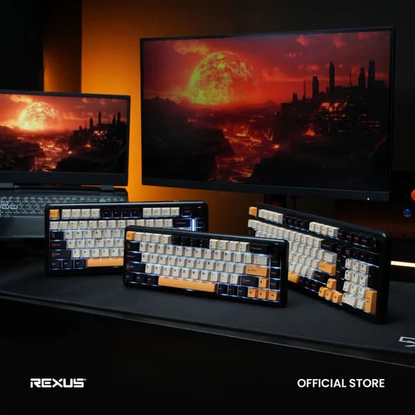 KEYBOARD REXUS AETHER A-65 / A-75 / A-98 MECHANICAL WIRELESS TRIPLE MODE CONNECTION