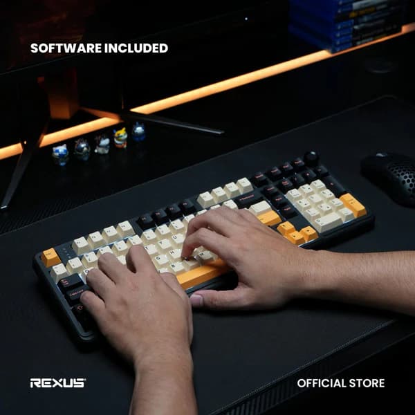 KEYBOARD REXUS AETHER A-65 / A-75 / A-98 MECHANICAL WIRELESS TRIPLE MODE CONNECTION