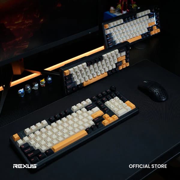 KEYBOARD REXUS AETHER A-65 / A-75 / A-98 MECHANICAL WIRELESS TRIPLE MODE CONNECTION
