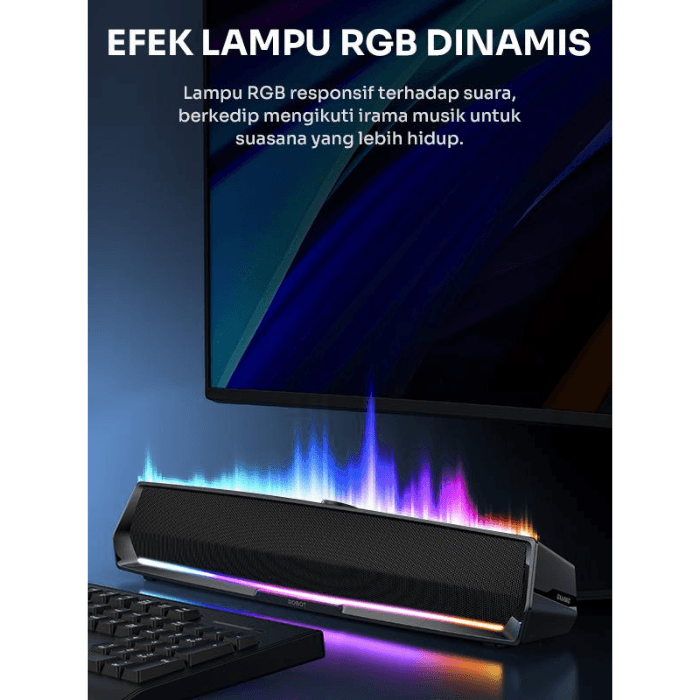 SPEAKER ROBOT WIRELESS SOUNDBAR RS500 BLUETOOTH 5.4 WITH MICROPHONE