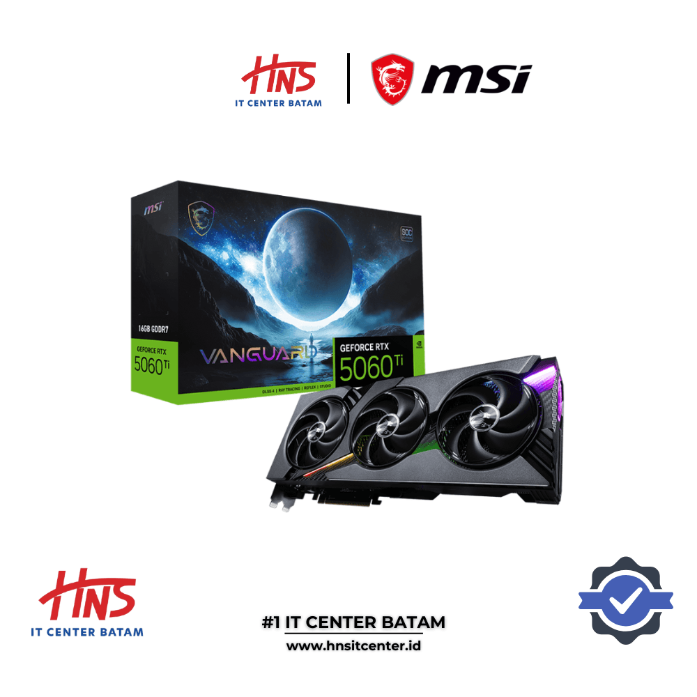 VGA CARD MSI RTX 5060 Ti 16GB VANGUARD SOC EDITION GDDR7
