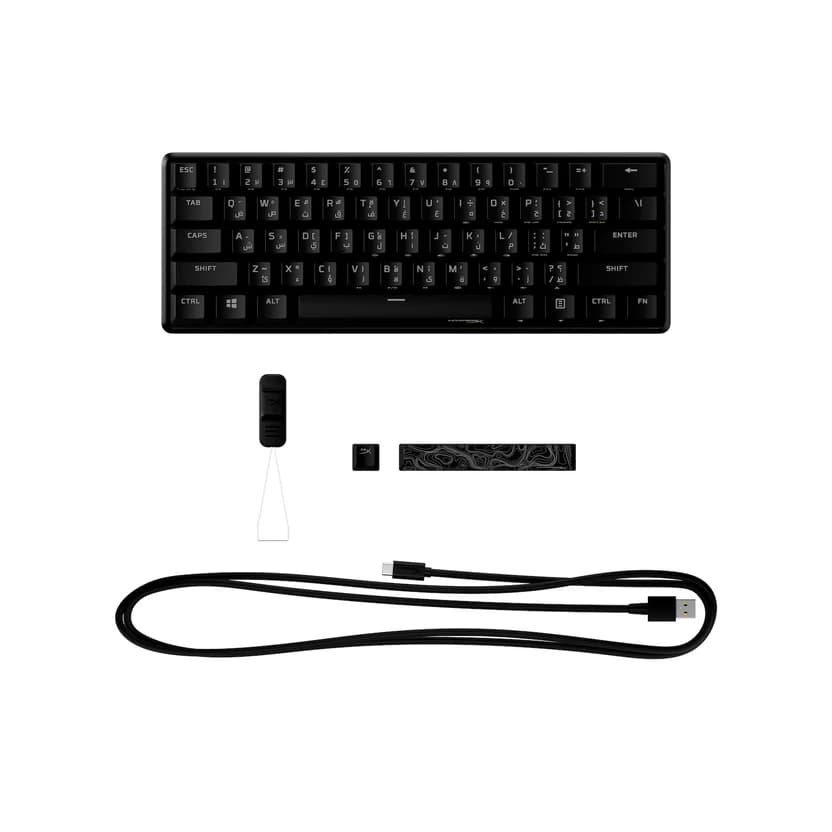 KEYBOARD HYPERX ALLOY ORIGINS 60 RGB MECHANICAL KEYBOARD