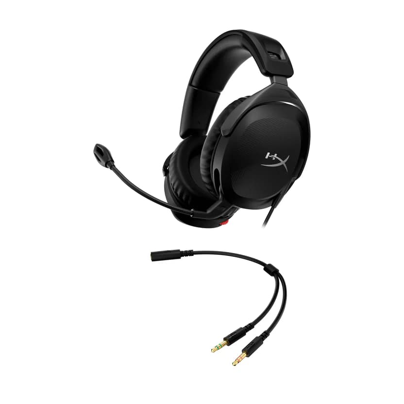 HEADSET HYPERX CLOUD STINGER 2 GAMING HEADSET 3.5mm AUDIO JACK FREE SPLITTER
