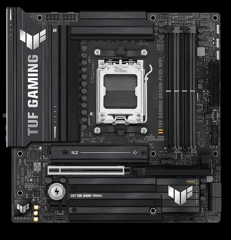 MOTHERBOARD ASUS TUF GAMING B850M-PLUS WIFI AM5 DDR5 - mATX