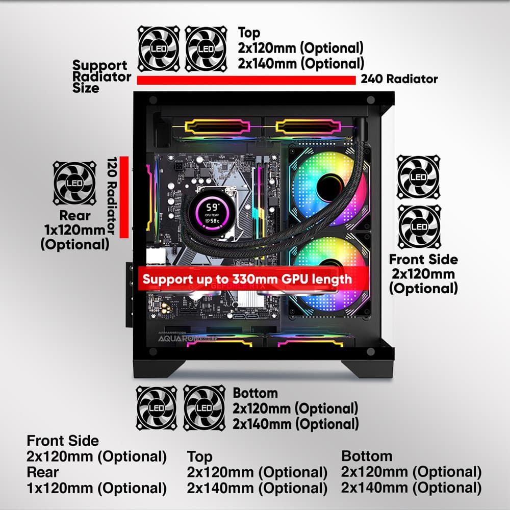 CASING ARMAGGEDDON AQUARON WIBO DUAL CHAMBER  - ATX