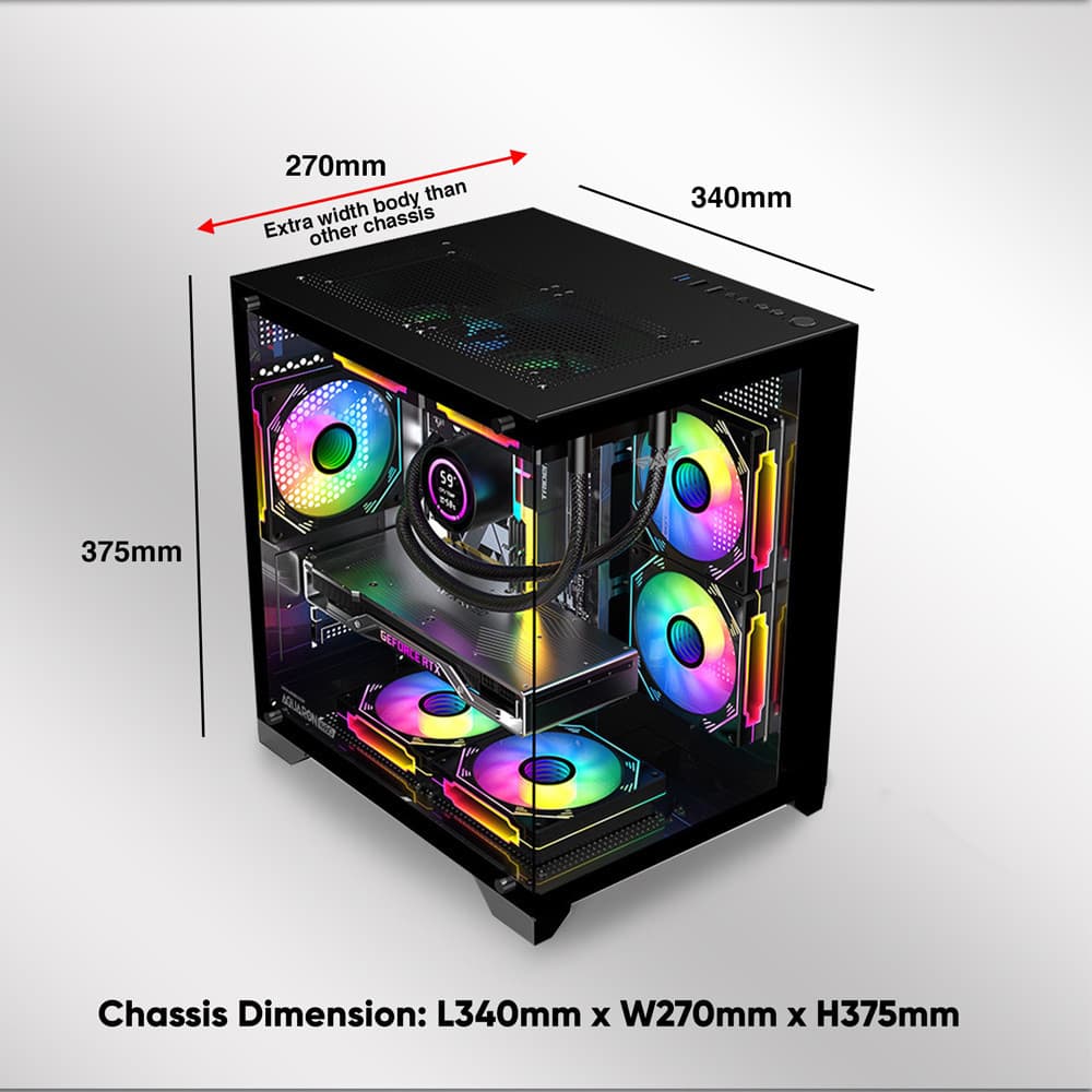 CASING ARMAGGEDDON AQUARON WIBO DUAL CHAMBER  - ATX