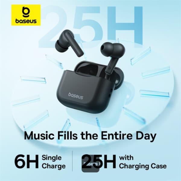 BASEUS TWS BOWIE E17 EARPHONES WITH DUAL MIC ENC & PUNCHY BASS