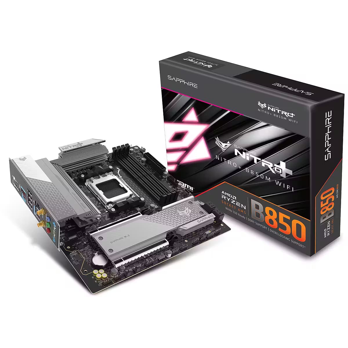 MOTHERBOARD SAPPHIRE NITRO+ B850M WIFI AM5 DDR5 - mATX