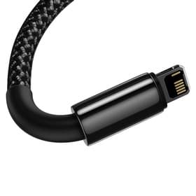 BASEUS TUNGSTEN GOLD FAST CHARGING USB-A TO LIGHTNING 2.4A 1M - (CALWJ-01)
