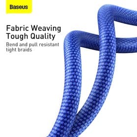 BASEUS CRYSTAL SHINE SERIES FAST CHARGING DATA CABLE USB-A TO TYPE-C 100W 1.2m - (CAJY000403)