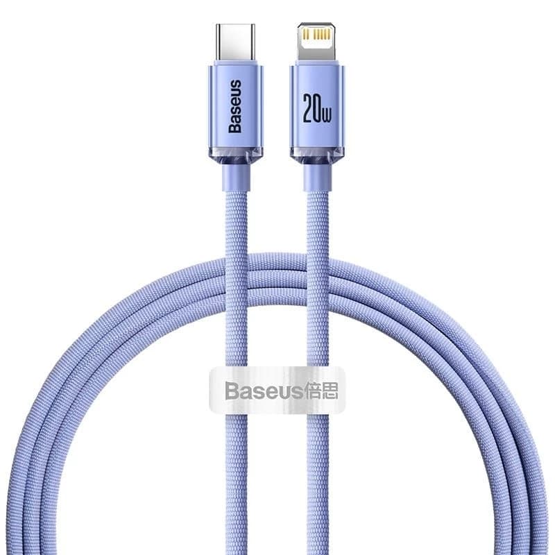 BASEUS KABEL CHARGER FAST CHARGING TYPE-C TO LIGHTNING 2M 20W - (CAJY000303 / CAJY000305)