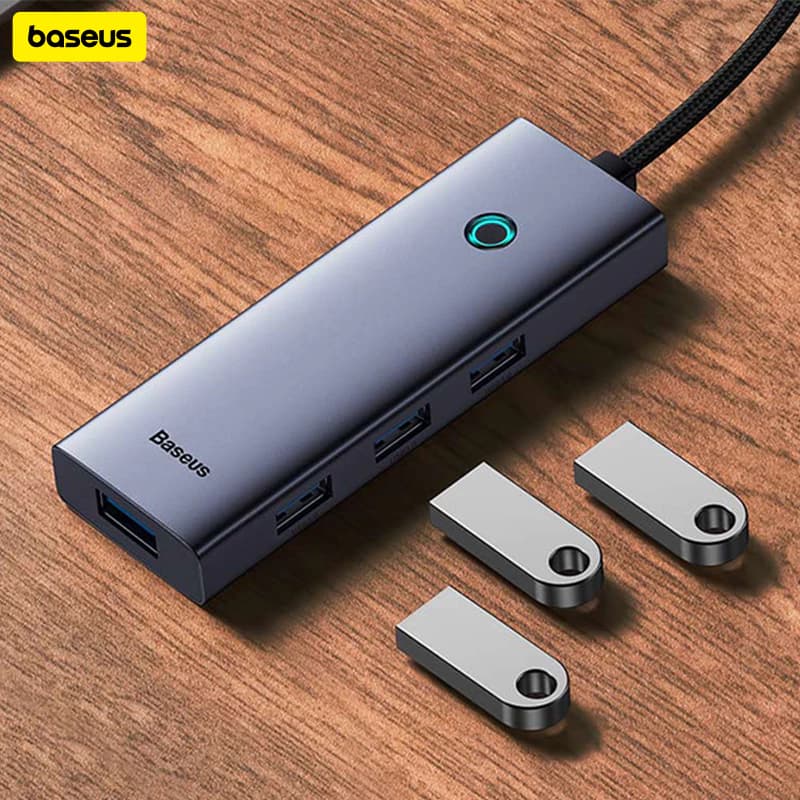 BASEUS 6 PORT HUB TYPE-C TO HDMI 4K GREY - (B00052807813-01)