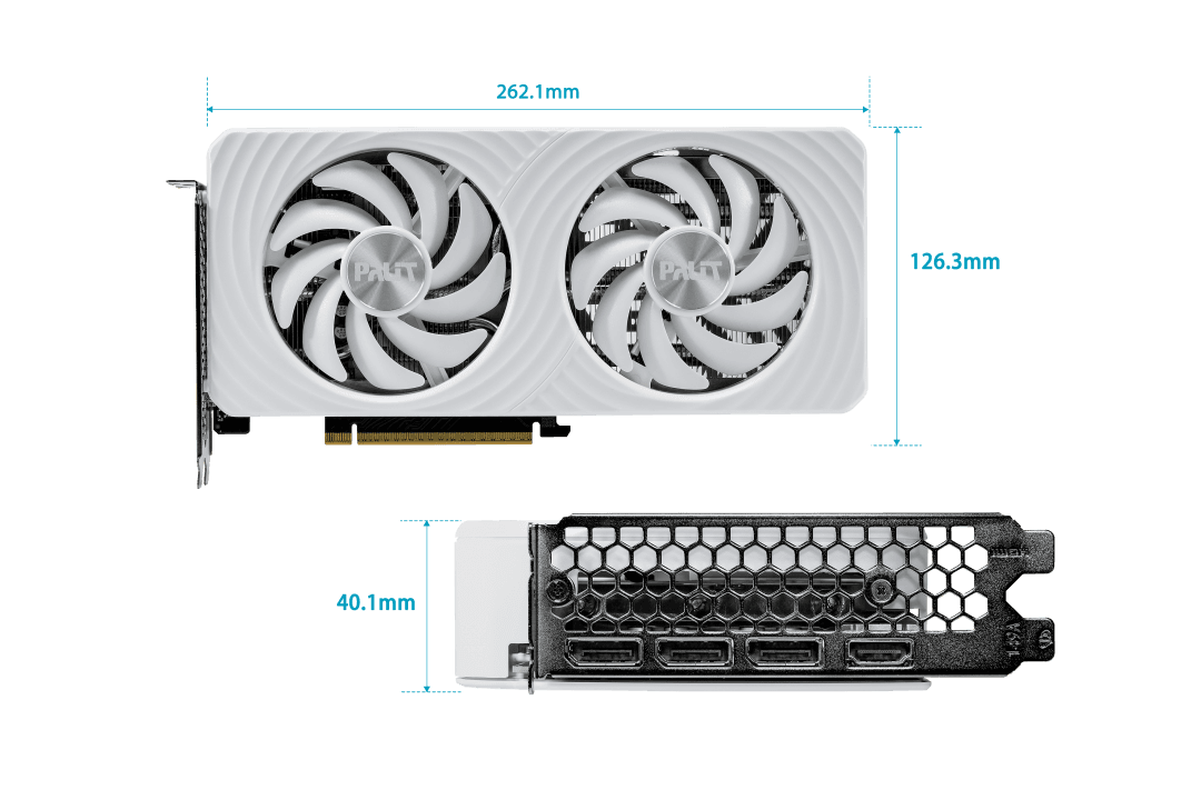 VGA CARD PALIT RTX 5060 TI 16GB WHITE OC EDITION GDDR7