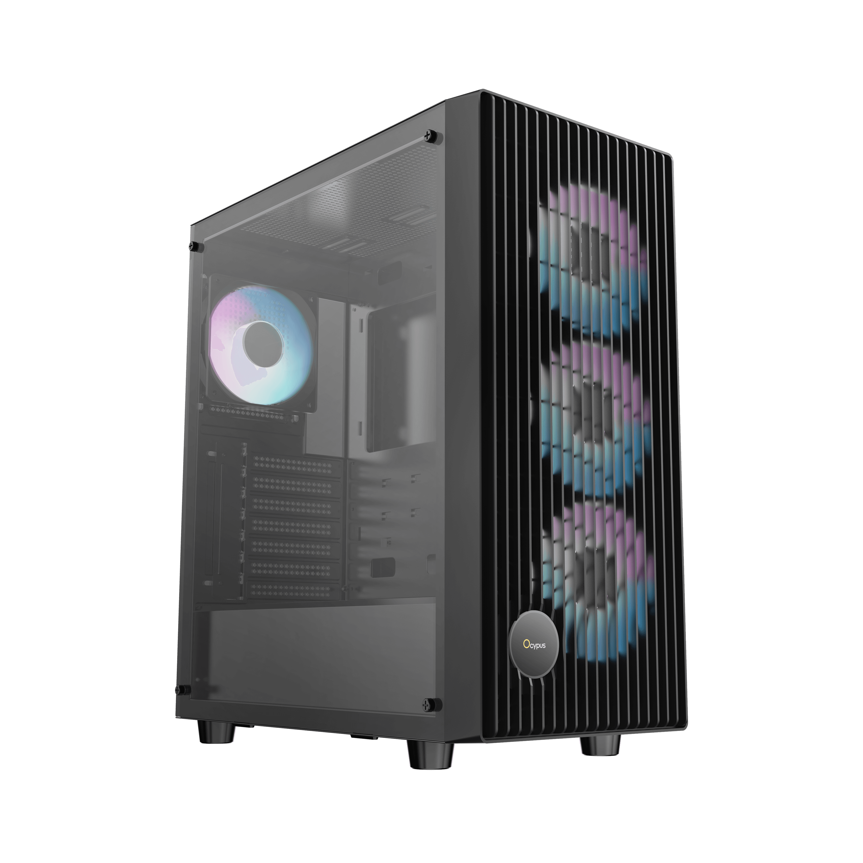 CASING OCYPUS GAMMA C70 ARGB MID TOWER (INCLUDE 4 ARGB FAN) - ATX