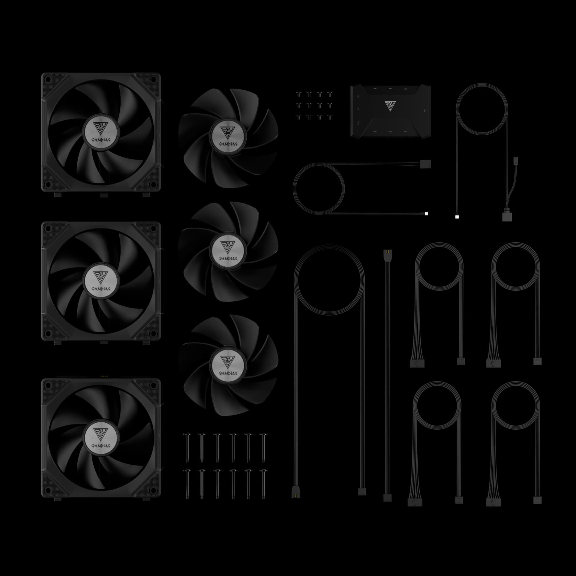 FAN CASING GAMDIAS AEOLUS P2-1203U 1 PACK CONTAIN 3 PCS