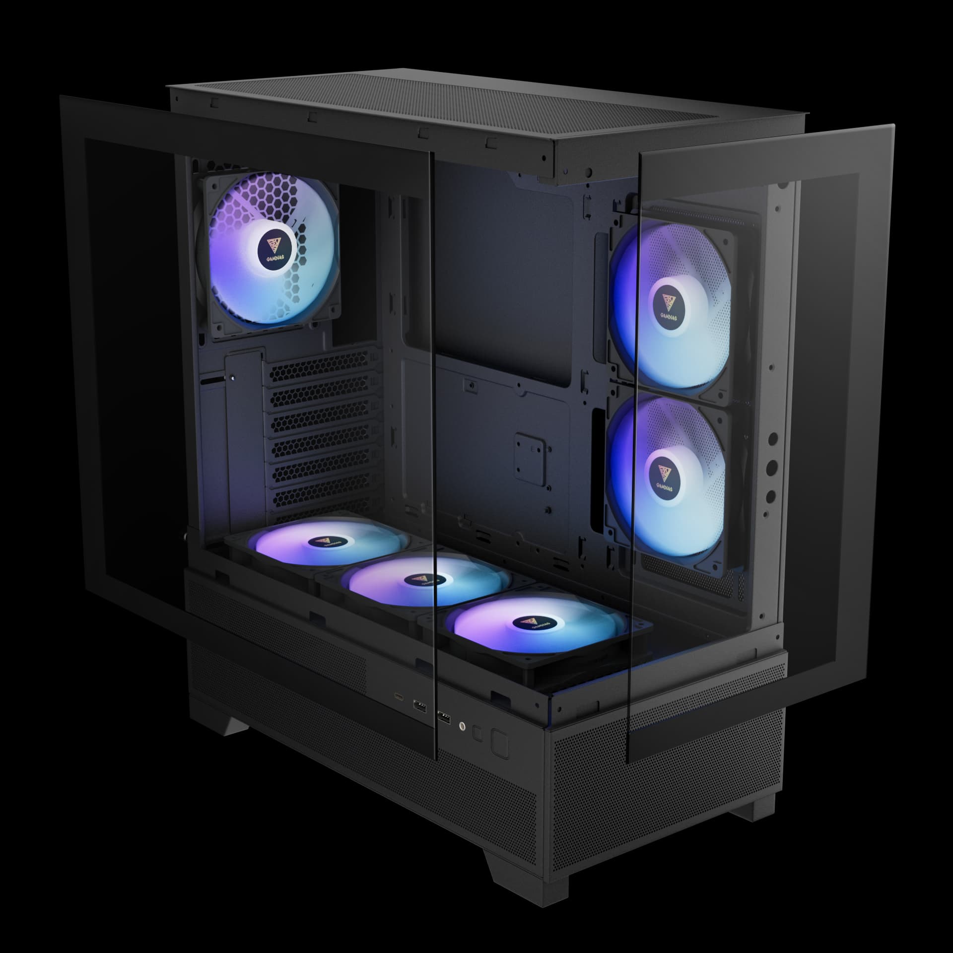 CASING GAMDIAS AURA GC12 ARGB MID TOWER - ATX