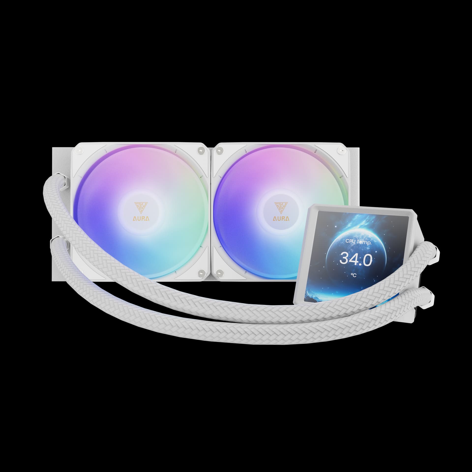 LIQUID COOLER GAMDIAS AURA GL240 LCD 480x480 60Hz