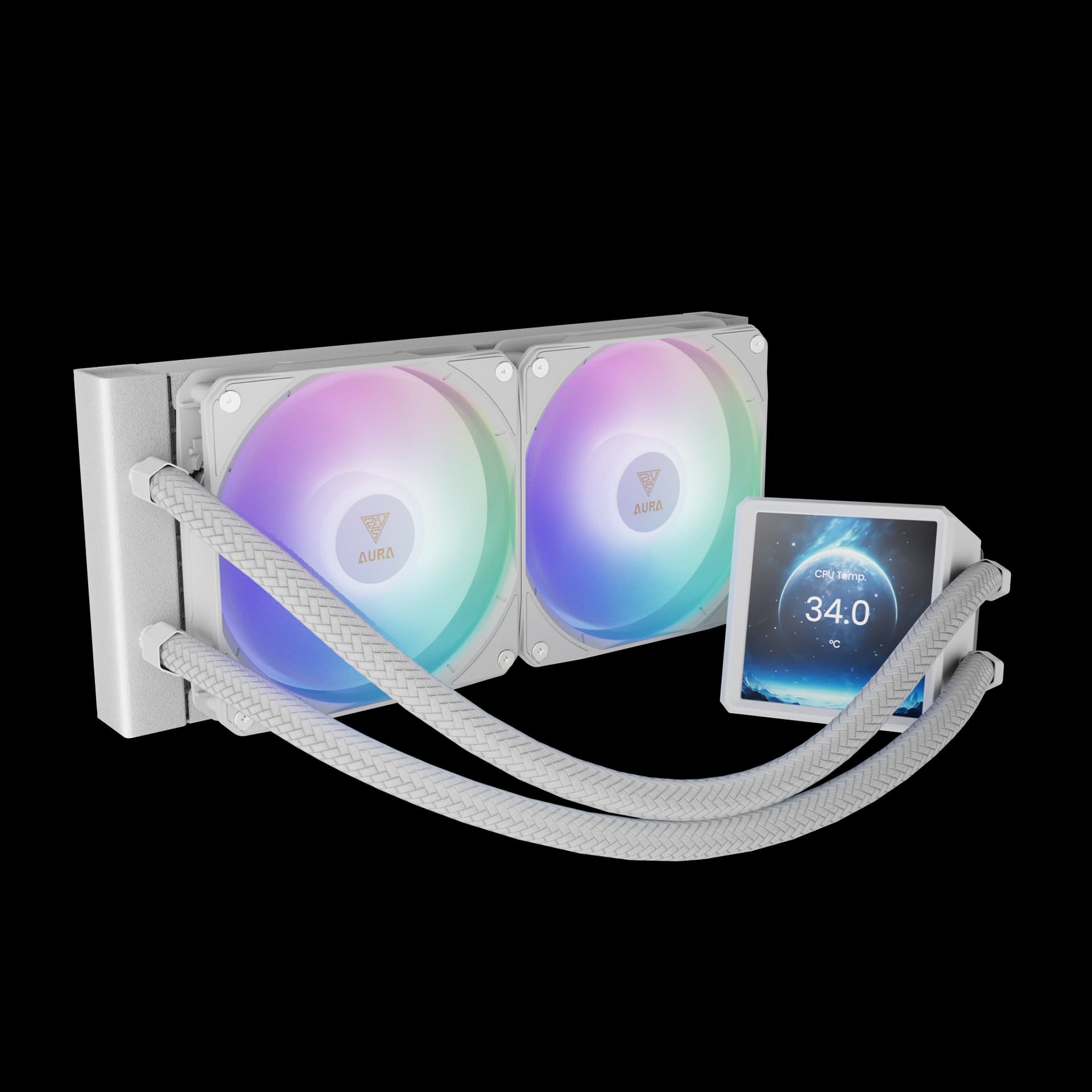 LIQUID COOLER GAMDIAS AURA GL240 LCD 480x480 60Hz