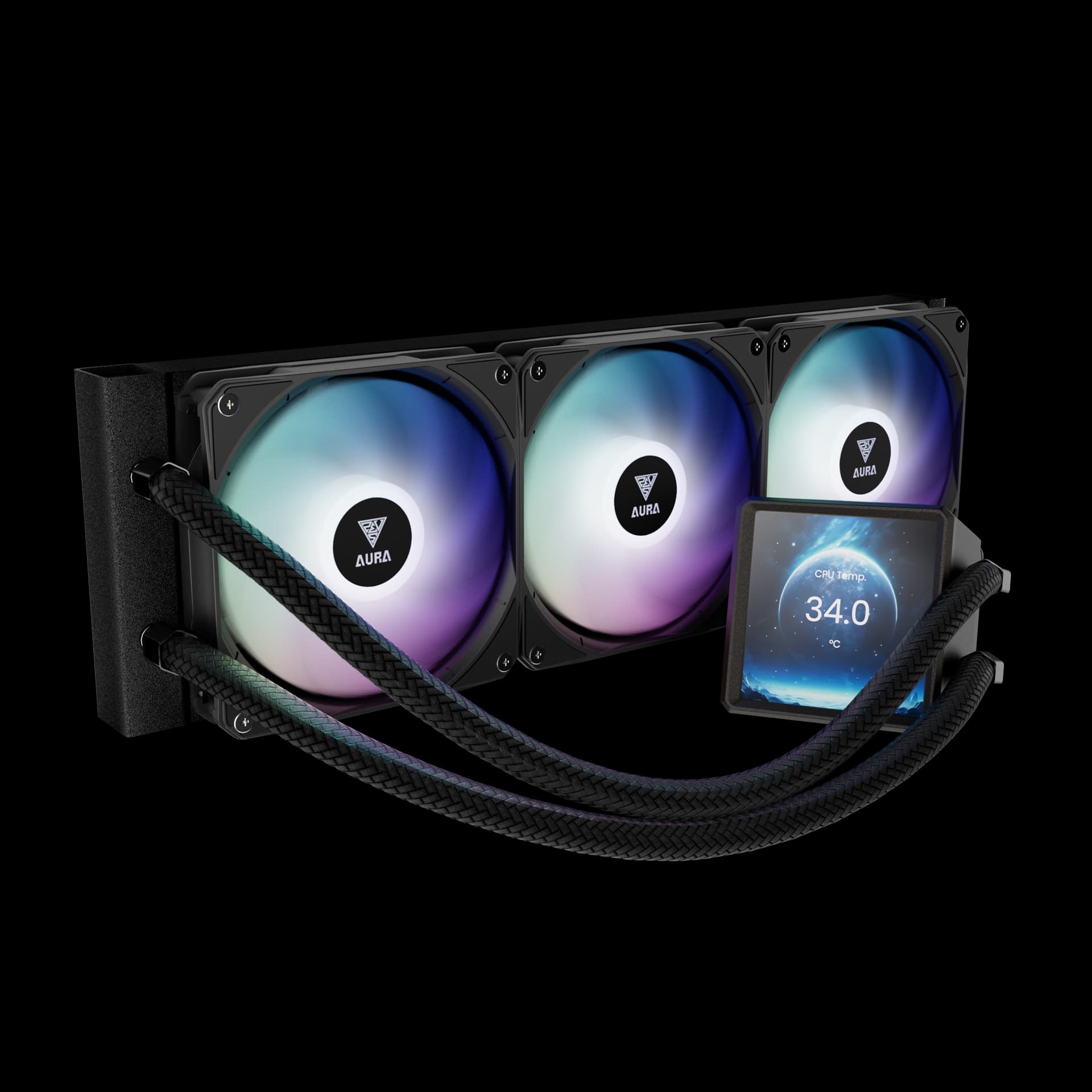 LIQUID COOLER GAMDIAS AURA GL360 LCD 480x480 60Hz