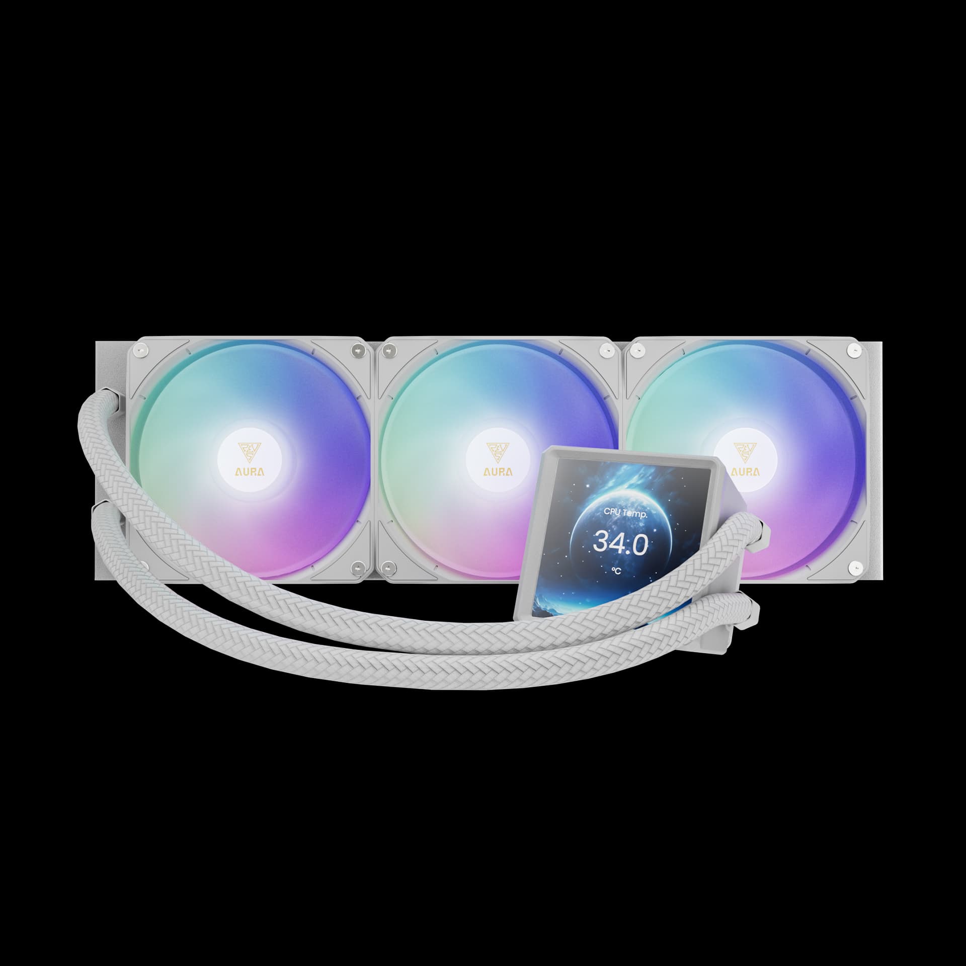 LIQUID COOLER GAMDIAS AURA GL360 LCD 480x480 60Hz