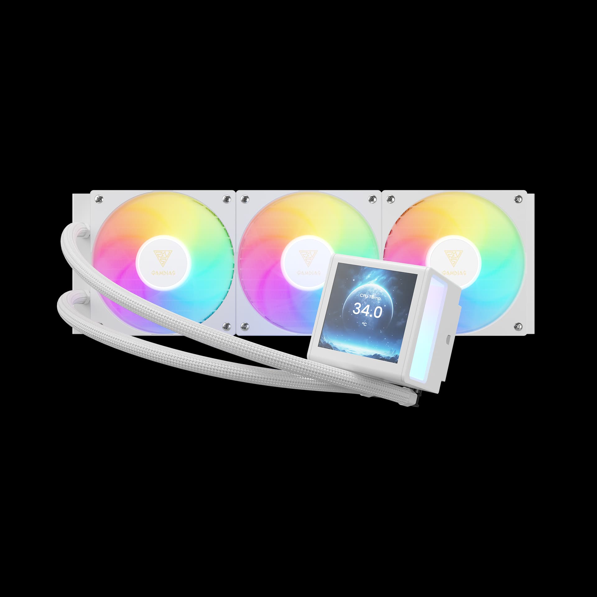 LIQUID COOLER GAMDIAS CHIONE P5-360 WITH SCREEN
