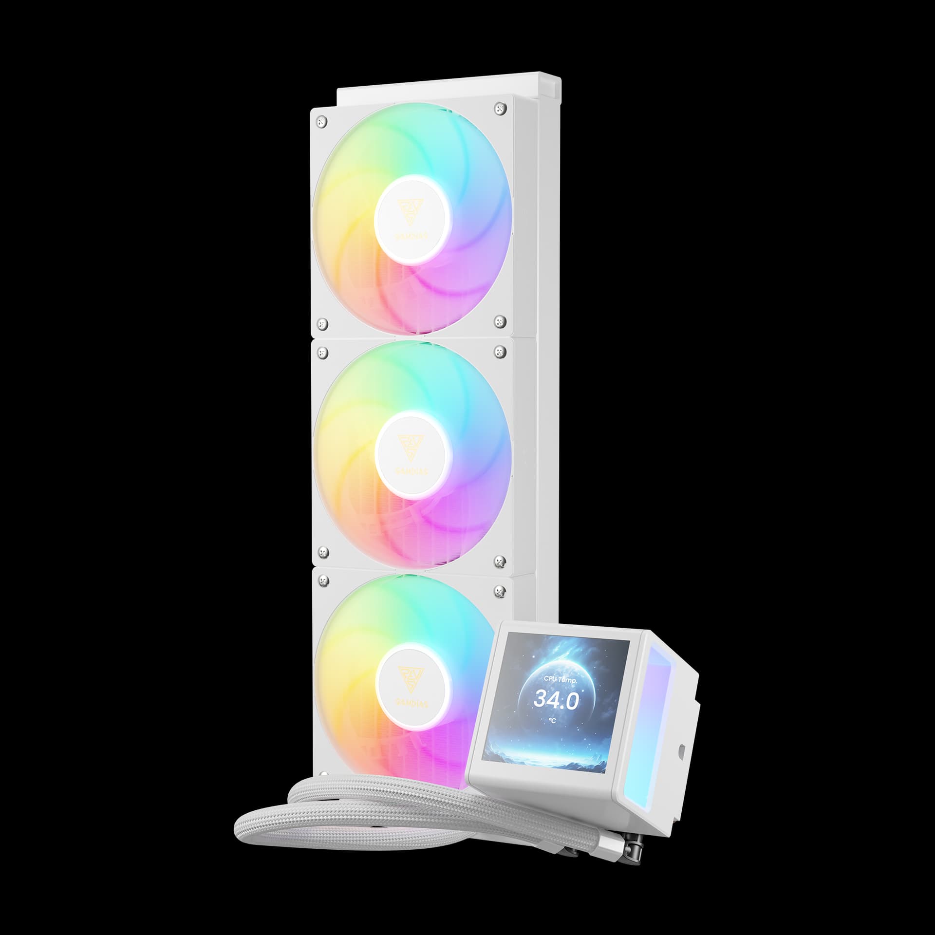 LIQUID COOLER GAMDIAS CHIONE P5-360 WITH SCREEN