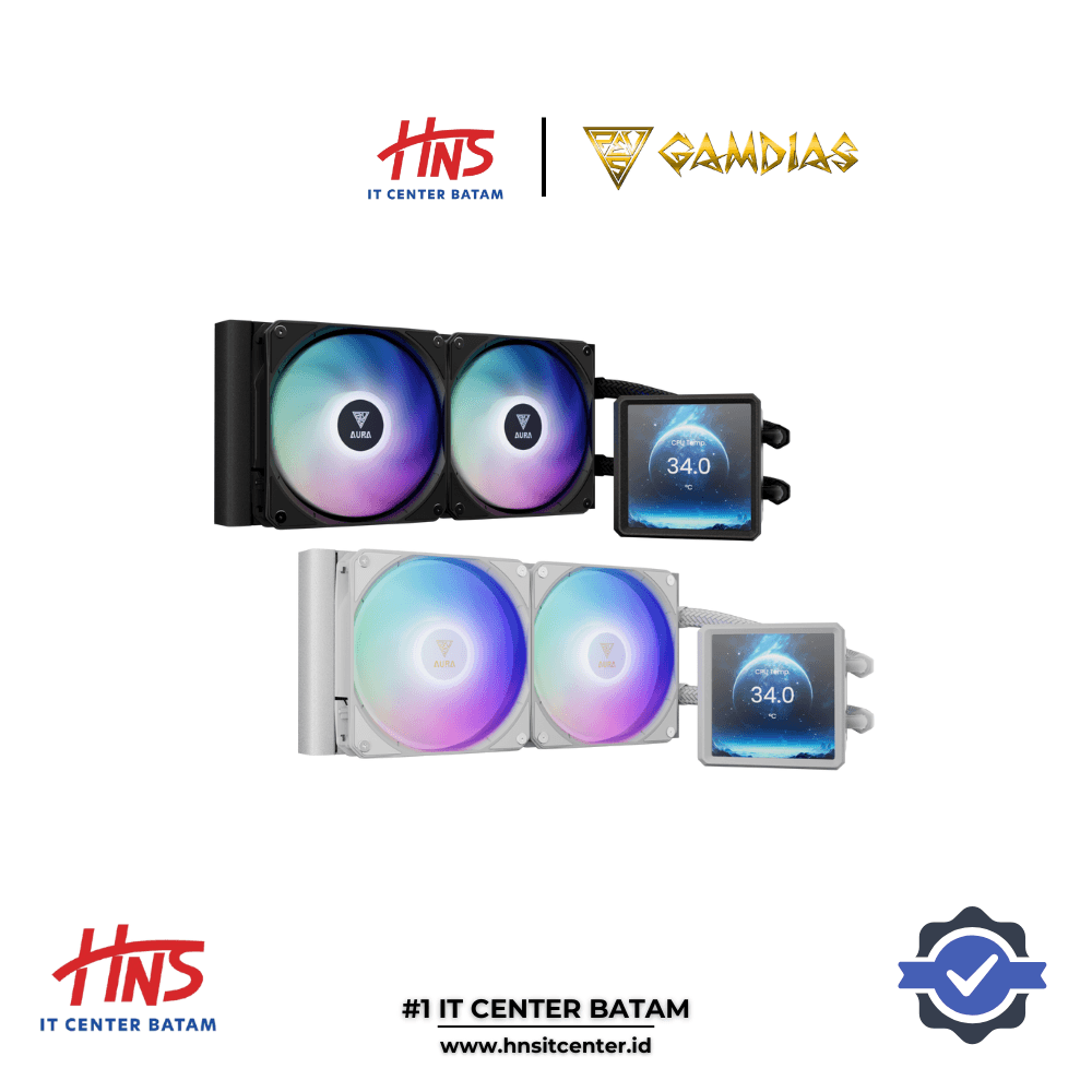 LIQUID COOLER GAMDIAS AURA GL240 LCD 480x480 60Hz
