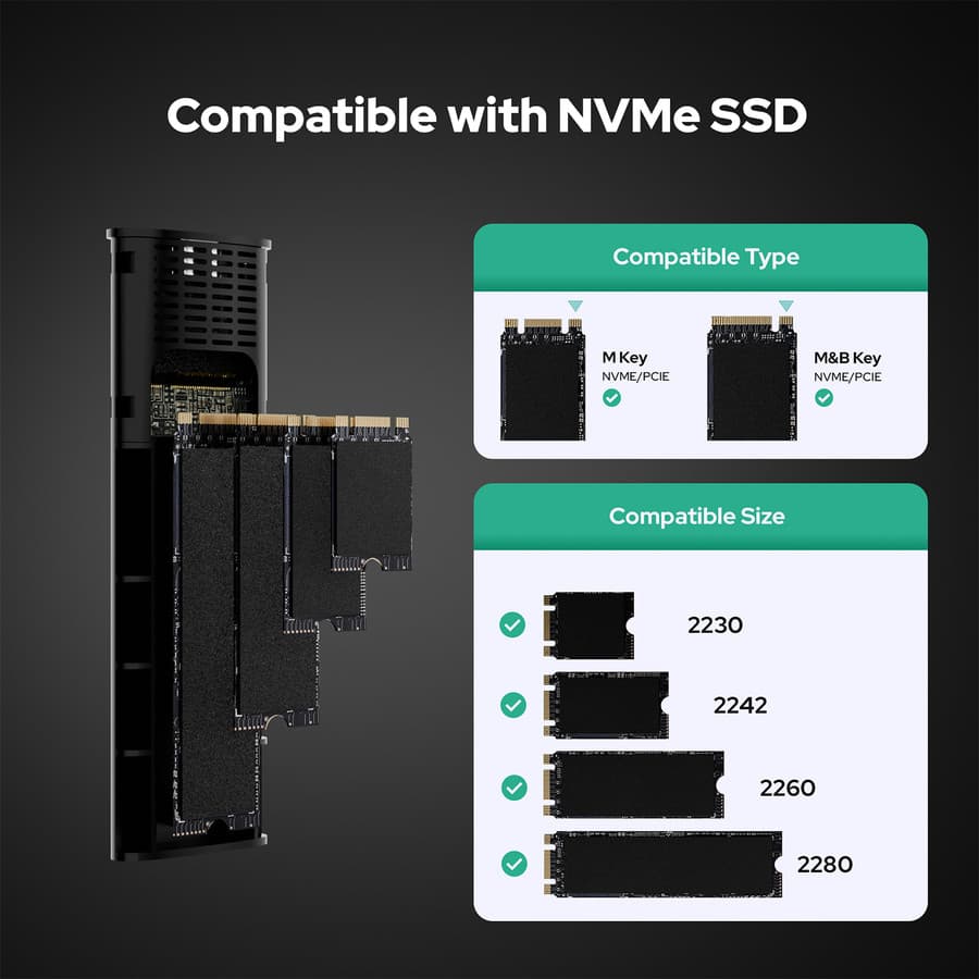 NVMe ENCLOSURE XPAND PLUS NOCTIS E02022 USB-C